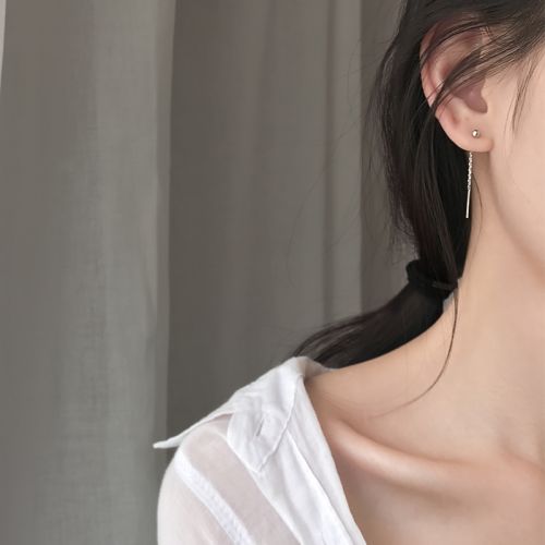 Boucles d'oreilles pendantes Femme Argentée - Ref 3100419