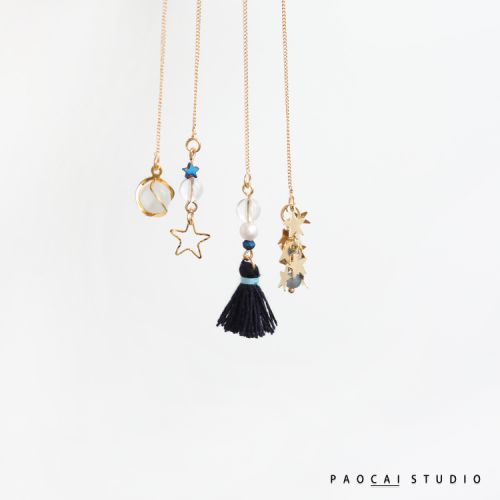 Boucles d'oreilles pendantes Femme KIMCHI QUEEN en Alliage argent plaque or - Ref 3100425