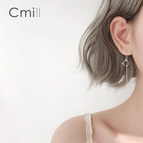 Boucles d'oreilles pendantes Femme CMILL Argentée - Ref 3100438