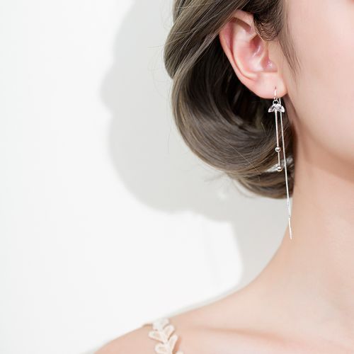 Boucles d'oreilles pendantes Femme Argentée - Ref 3100439