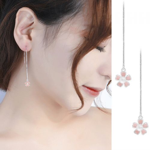 Boucles d'oreilles pendantes Femme Argentée - Ref 3100441