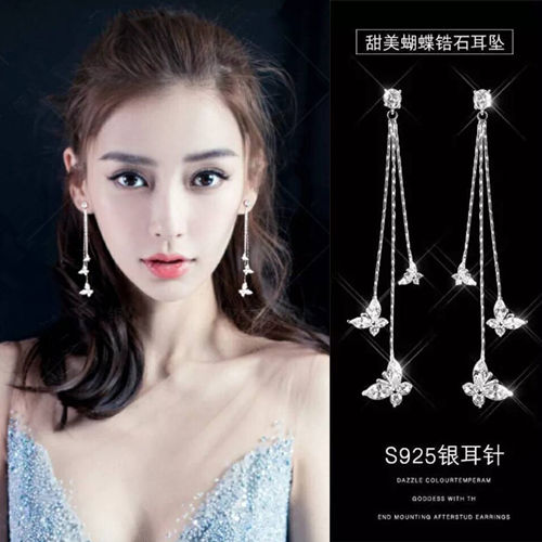Boucles d'oreilles pendantes Femme Argentée - Ref 3100449