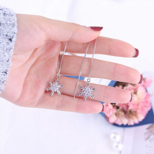 Boucles d'oreilles pendantes Femme Argentée - Ref 3100473