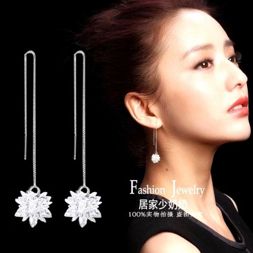 Boucles d'oreilles pendantes Femme Argentée - Ref 3100474