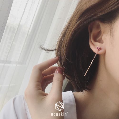Boucles d'oreilles pendantes Femme en Alliage argent plaque or - Ref 3100491