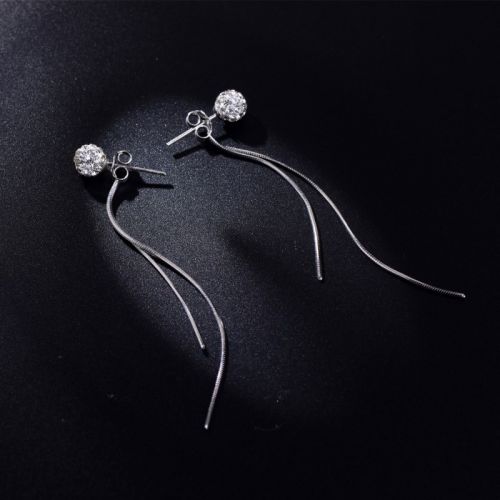 Boucles d'oreilles pendantes Femme Argentée - Ref 3100501