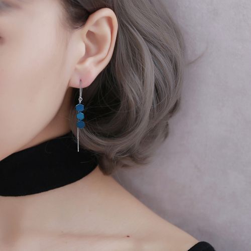 Boucles d'oreilles pendantes Femme Argentée - Ref 3100502