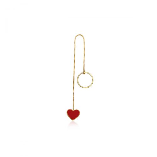 Boucles d'oreilles pendantes LASVENIA en Alliage argent plaque or - Ref 3100513