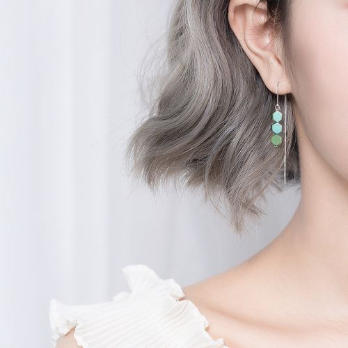 Boucles d'oreilles pendantes Femme Argentée - Ref 3100516
