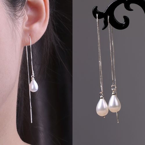 Boucles d'oreilles pendantes Femme Argentée - Ref 3100530
