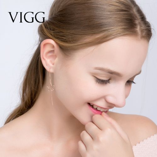 Boucles d'oreilles pendantes Femme VIGG Argentée - Ref 3100544