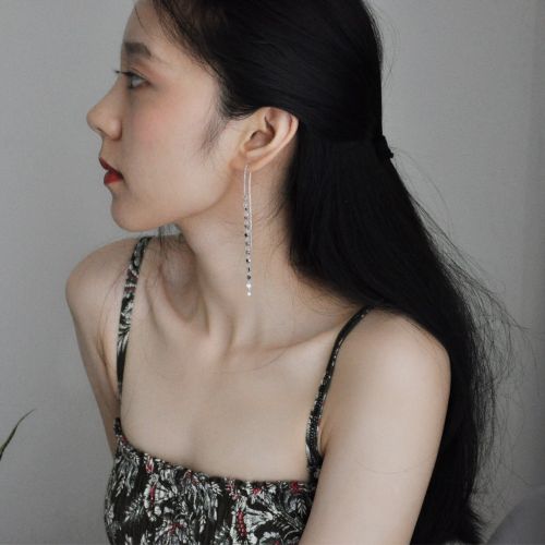 Boucles d'oreilles pendantes Femme Argentée - Ref 3100557