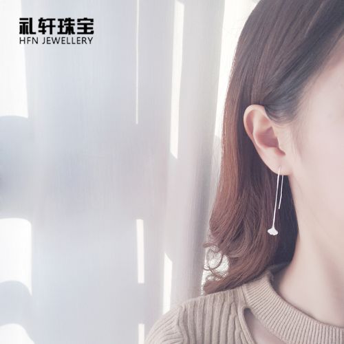 Boucles d'oreilles pendantes Femme Bijoux LI XUAN Argentée - Ref 3100559