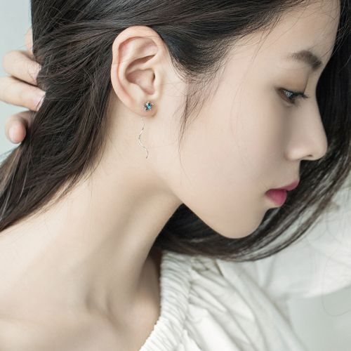 Boucles d'oreilles pendantes Femme Argentée - Ref 3100562