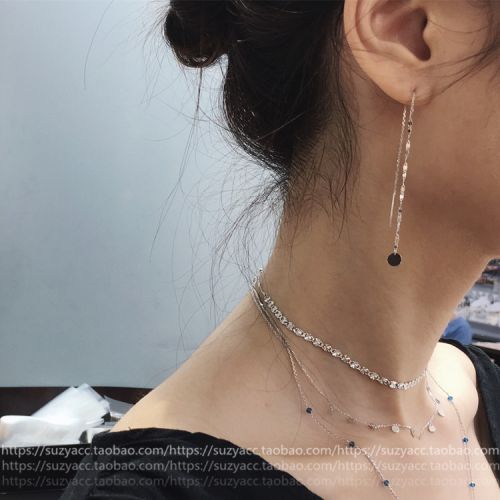 Boucles d'oreilles pendantes Femme Argentée - Ref 3100569