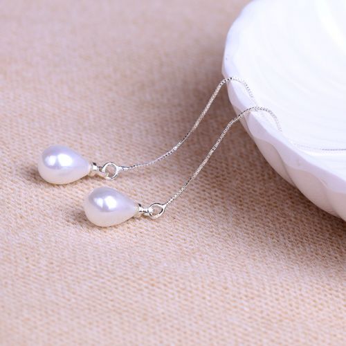 Boucles d'oreilles pendantes Femme ZHOU DAFUXI en Zircon naturel - Ref 3100574
