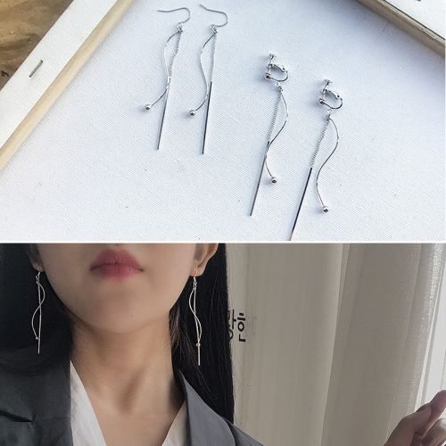 Boucles d'oreilles pendantes Femme en Alliage argent plaque or - Ref 3100588