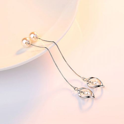 Boucles d'oreilles pendantes Femme Argentée - Ref 3100591