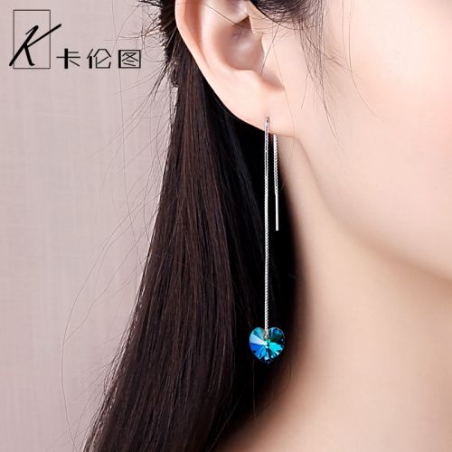 Boucles d'oreilles pendantes Femme Argentée - Ref 3100619