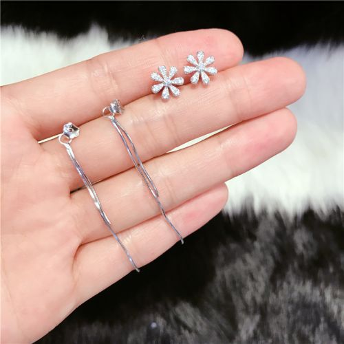 Boucles d'oreilles pendantes Femme HONG KONG EN ARGENT STERLING Argentée - Ref 3100633