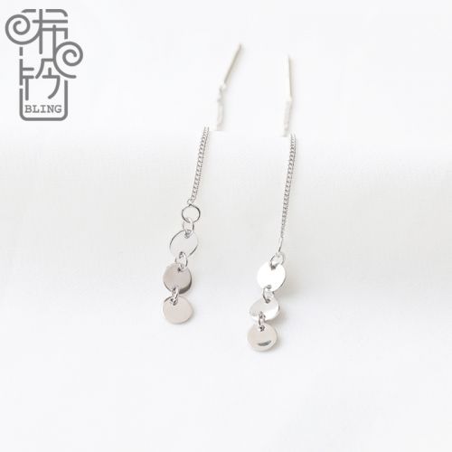 Boucles d'oreilles pendantes Femme Argentée - Ref 3100641