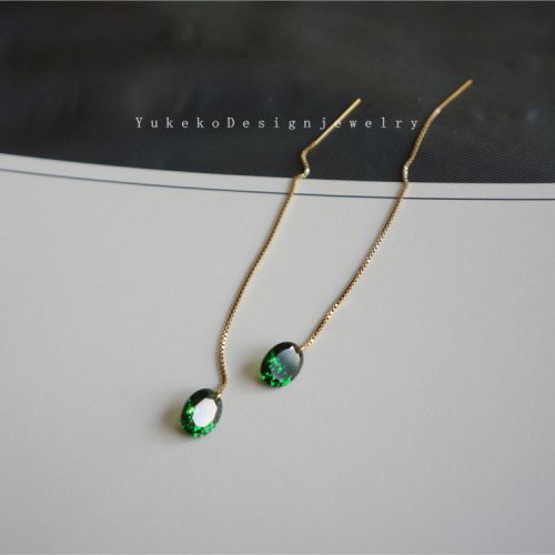 Boucles d'oreilles pendantes en Matiere mixte - Ref 3100651