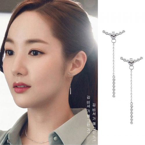 Boucles d'oreilles pendantes Femme Argentée - Ref 3100658