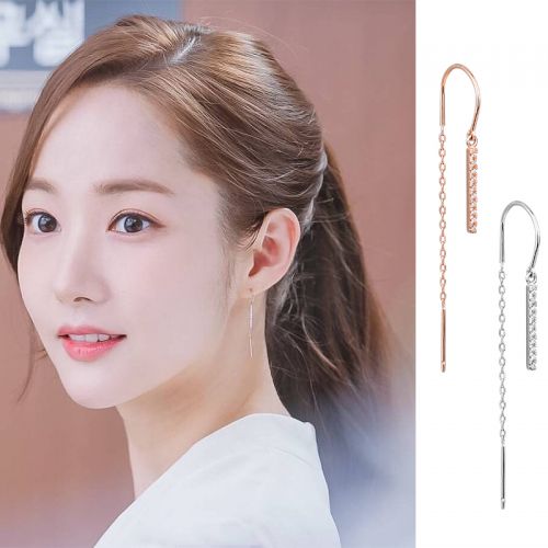 Boucles d'oreilles pendantes Femme Argentée - Ref 3100672