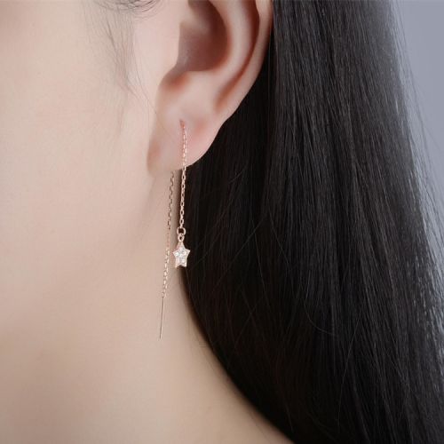 Boucles d'oreilles pendantes Femme Argentée - Ref 3100674
