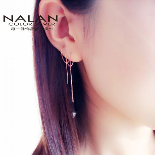 Boucles d'oreilles pendantes Femme Argentée - Ref 3100675