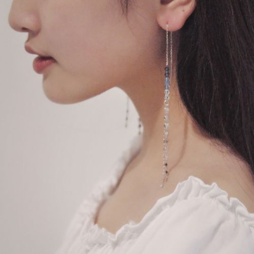 Boucles d'oreilles pendantes Femme Argentée - Ref 3100701