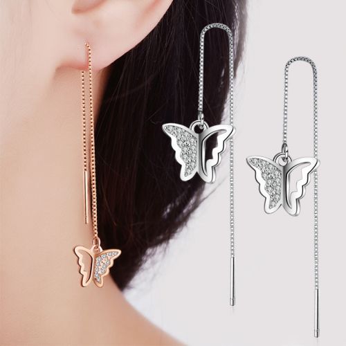 Boucles d'oreilles pendantes Femme Argentée - Ref 3100721