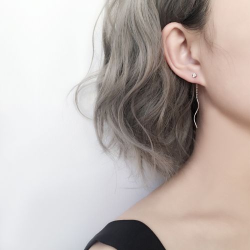 Boucles d'oreilles pendantes Femme Argentée - Ref 3100724