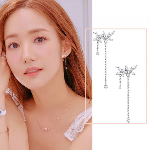 Boucles d'oreilles pendantes Femme Argentée - Ref 3100725