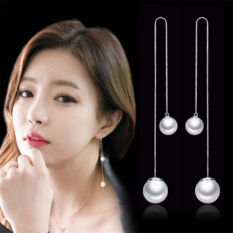 Boucles d'oreilles pendantes Femme Argentée - Ref 3100728
