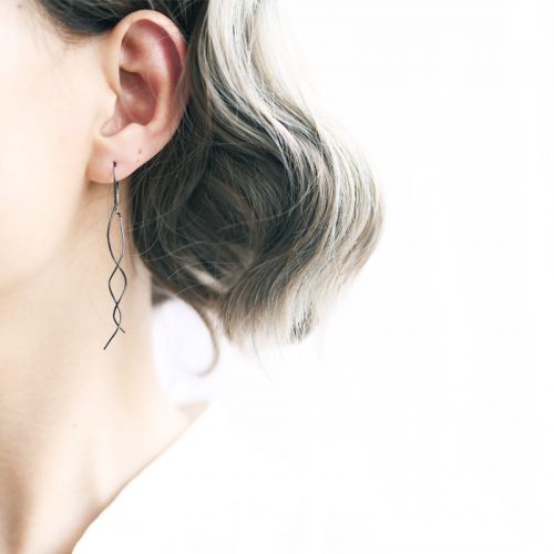 Boucles d'oreilles pendantes Femme Argentée - Ref 3100731