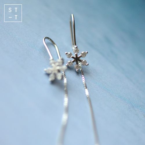 Boucles d'oreilles pendantes Femme Argentée - Ref 3100732