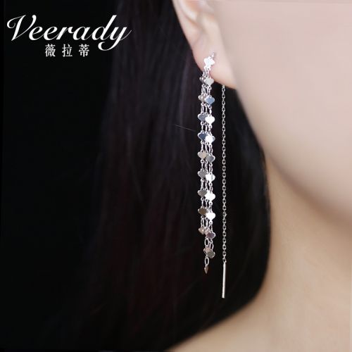Boucles d'oreilles pendantes Femme VEERADY Argentée - Ref 3100737