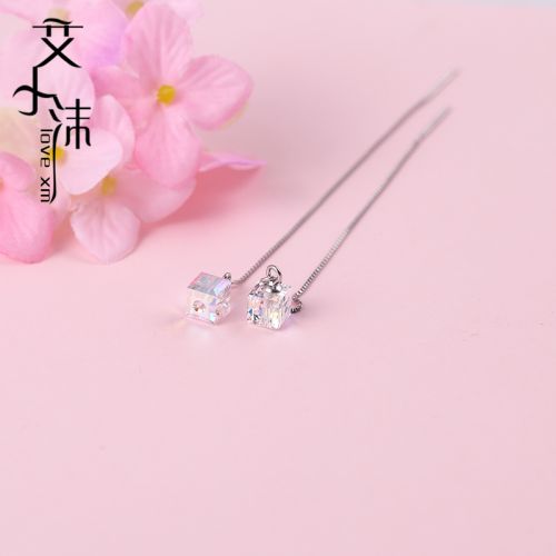 Boucles d'oreilles pendantes Femme Argentée - Ref 3100741