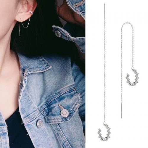Boucles d'oreilles pendantes Femme Argentée - Ref 3100757