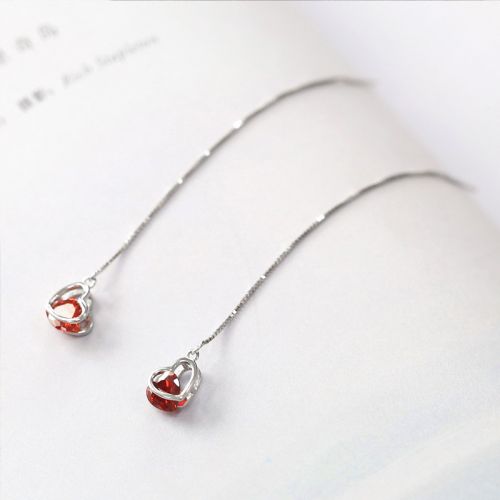 Boucles d'oreilles pendantes Femme AVOIR DE L AMOUR Argentée - Ref 3100766