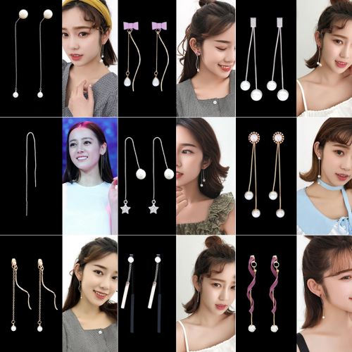 Boucles d'oreilles pendantes Femme en Alliage argent plaque or - Ref 3100783