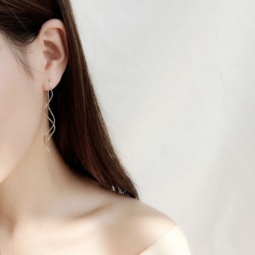 Boucles d'oreilles pendantes Femme Argentée - Ref 3100787