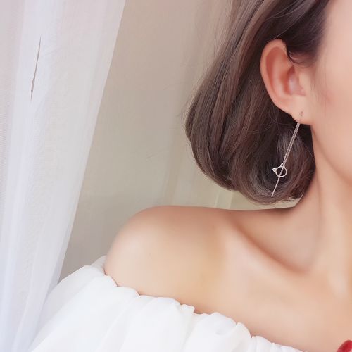 Boucles d'oreilles pendantes Femme Argentée - Ref 3100793