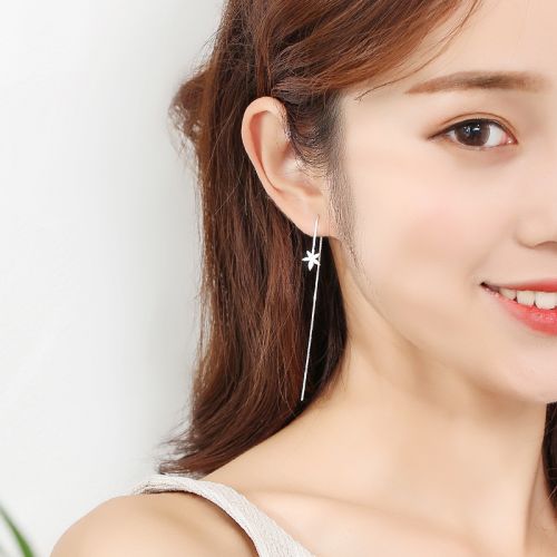 Boucles d'oreilles pendantes Femme Argentée - Ref 3100794
