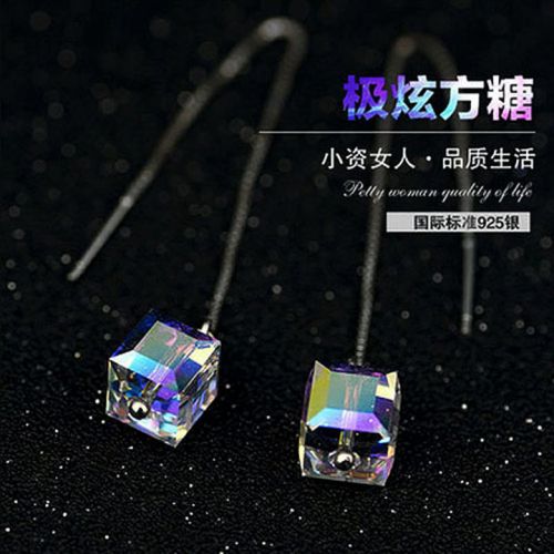 Boucles d'oreilles pendantes Femme Argentée - Ref 3100821