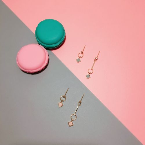 Boucles d'oreilles pendantes Femme en Matiere mixte - Ref 3100825