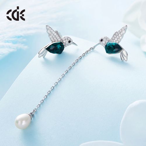 Boucles d'oreilles pendantes Femme CDE Argentée - Ref 3100834