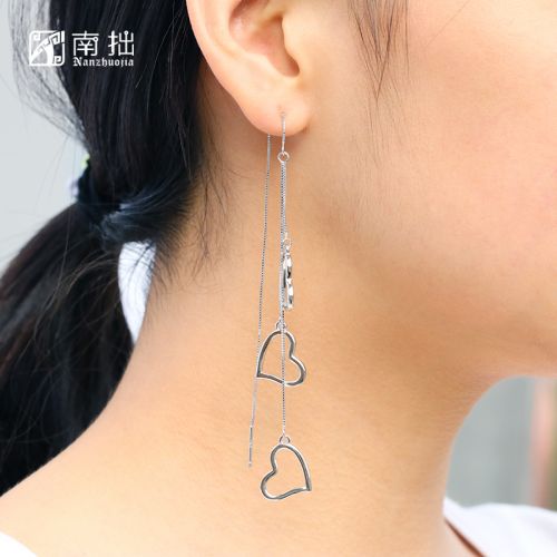 Boucles d'oreilles pendantes Femme Argentée - Ref 3100835
