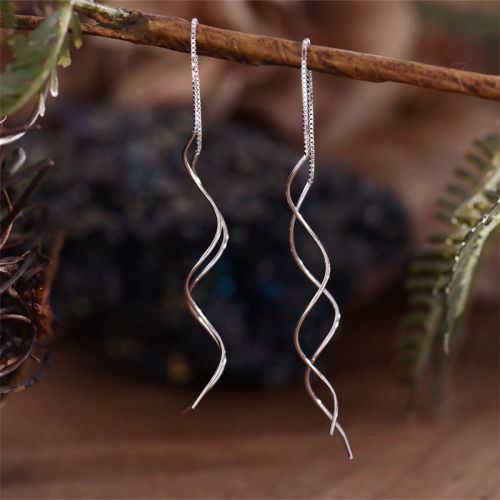 Boucles d'oreilles pendantes Femme Argentée - Ref 3100840